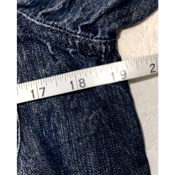 Lauren Jeans Co Womens Size Small Denim Knot Button Pocket Jean Jacket - Picture 8 of 10